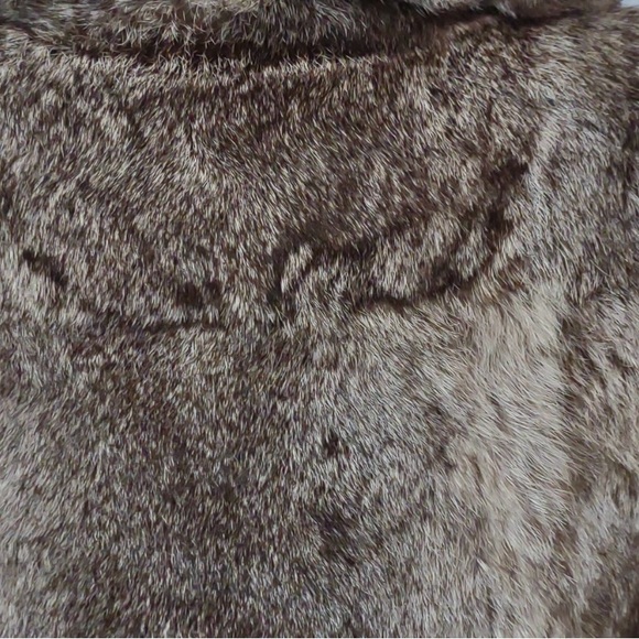 Vintage grey and white Rabbit Fur Jacket - Picture 4 of 12